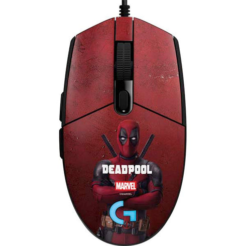 Marvel Deadpool Legacy Deadpool Red Poster G203 Prodigy RGB Wired Gaming Mouse Skin