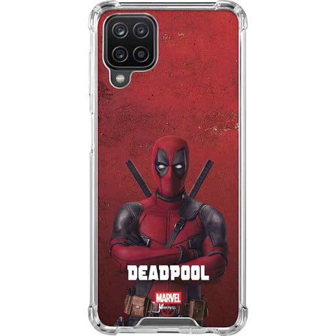 Marvel Deadpool Legacy Deadpool Red Poster Galaxy A12 Clear Case