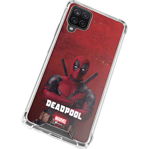 Marvel Deadpool Legacy Deadpool Red Poster Galaxy A12 Clear Case