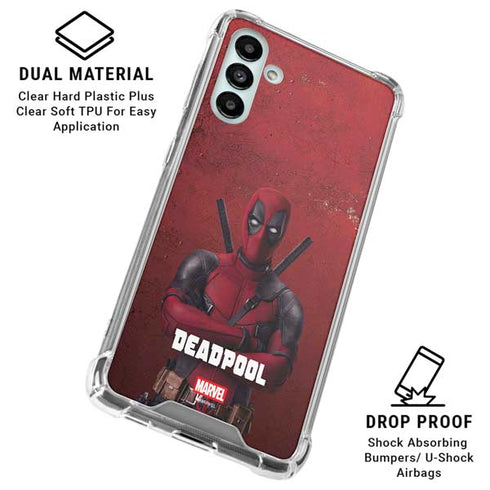 Marvel Deadpool Legacy Deadpool Red Poster Galaxy A13 5G Clear Case