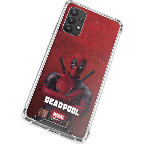 Marvel Deadpool Legacy Deadpool Red Poster Galaxy A32 5G Clear Case