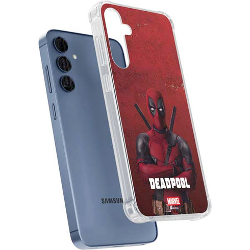 Marvel Deadpool Legacy Deadpool Red Poster Galaxy A35 5G Clear Case