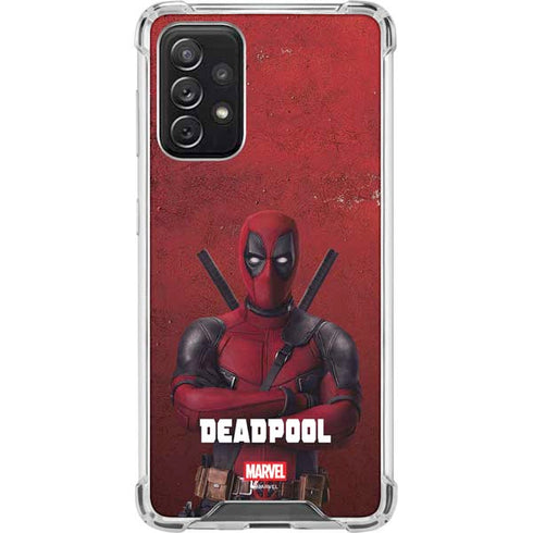 Marvel Deadpool Legacy Deadpool Red Poster Galaxy A72 5G Clear Case