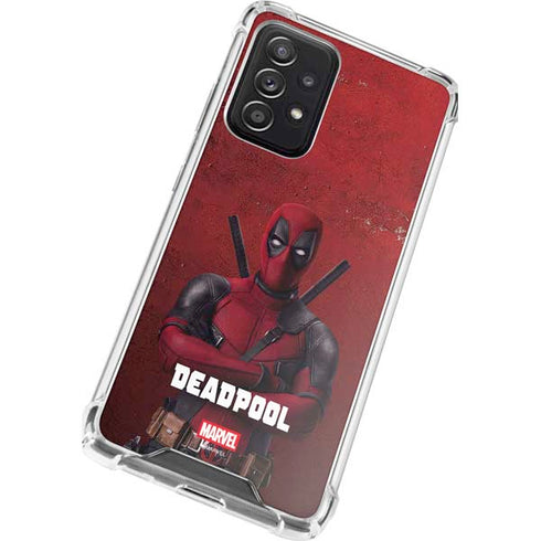 Marvel Deadpool Legacy Deadpool Red Poster Galaxy A72 5G Clear Case