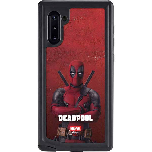 Marvel Deadpool Legacy Deadpool Red Poster Galaxy Note 10 Waterproof Case