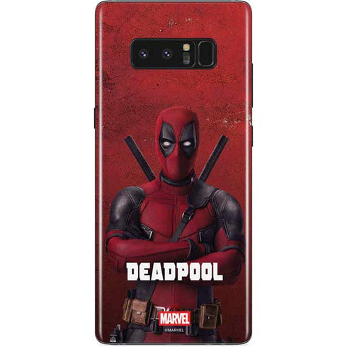 Marvel Deadpool Legacy Deadpool Red Poster Galaxy Note 8 Skin