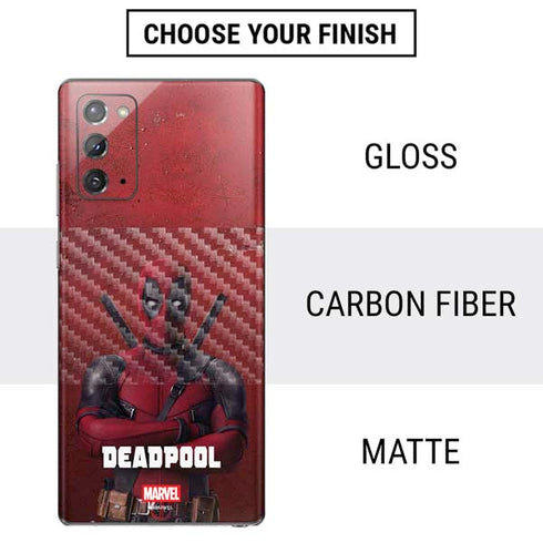 Marvel Deadpool Legacy Deadpool Red Poster Galaxy Note20 5G Skin