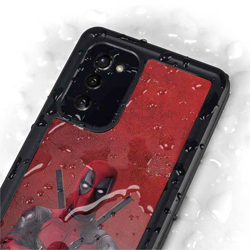 Marvel Deadpool Legacy Deadpool Red Poster Galaxy Note20 5G Waterproof Case