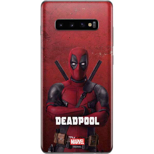 Marvel Deadpool Legacy Deadpool Red Poster Galaxy S10 Plus Skin