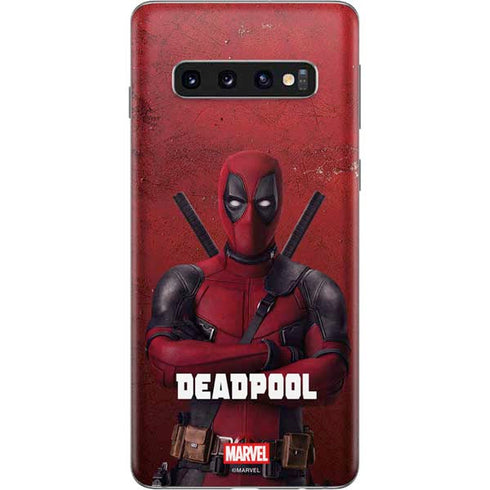 Marvel Deadpool Legacy Deadpool Red Poster Galaxy S10 Skin