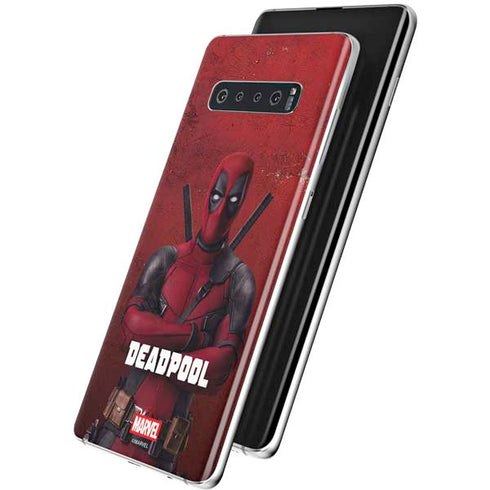 Marvel Deadpool Legacy Deadpool Red Poster Galaxy S10 Skin