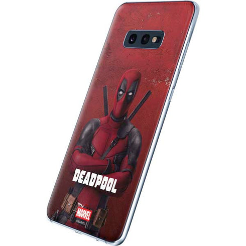 Marvel Deadpool Legacy Deadpool Red Poster Galaxy S10e Skin