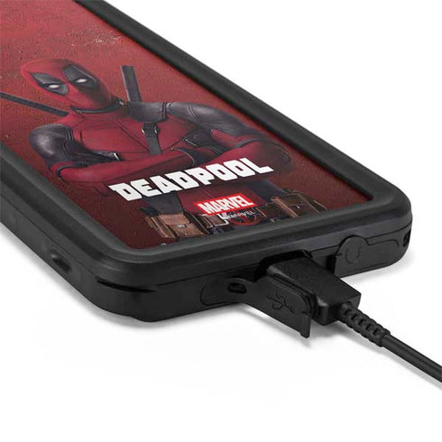 Marvel Deadpool Legacy Deadpool Red Poster Galaxy S20 Plus Waterproof Case