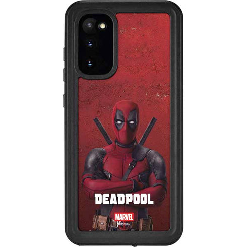 Marvel Deadpool Legacy Deadpool Red Poster Galaxy S20 Waterproof Case