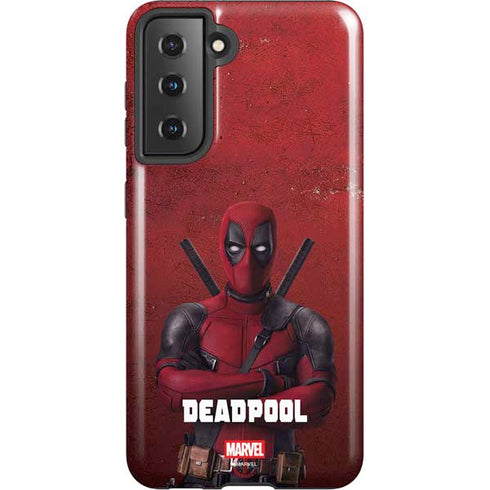 Marvel Deadpool Legacy Deadpool Red Poster Galaxy S21 5G Pro Case