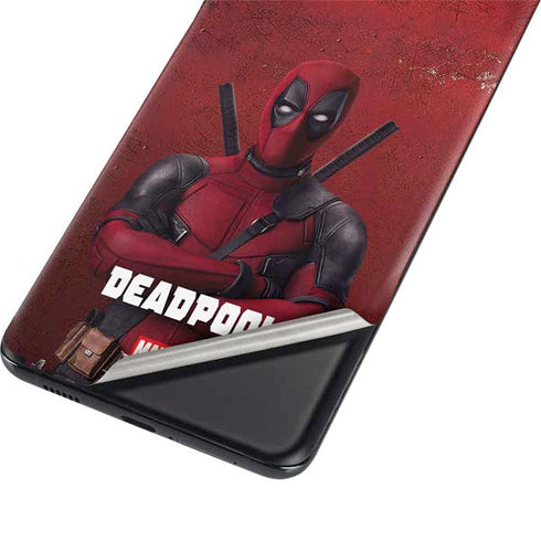 Marvel Deadpool Legacy Deadpool Red Poster Galaxy S21 Plus 5G Skin