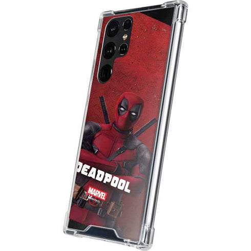 Marvel Deadpool Legacy Deadpool Red Poster Galaxy S22 Ultra Clear Case
