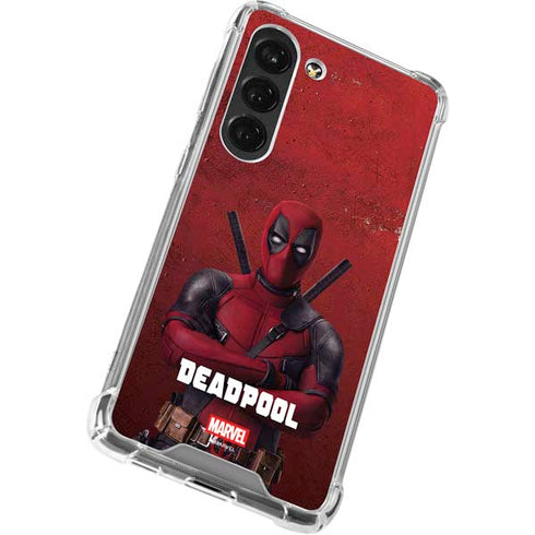 Marvel Deadpool Legacy Deadpool Red Poster Galaxy S23 Clear Case