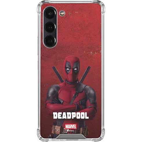 Marvel Deadpool Legacy Deadpool Red Poster Galaxy S23 FE Clear Case