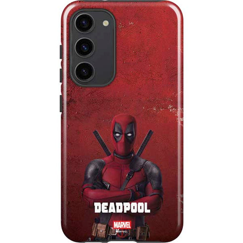 Marvel Deadpool Legacy Deadpool Red Poster Galaxy S23 Plus Pro Case