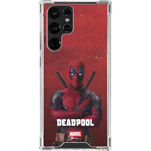 Marvel Deadpool Legacy Deadpool Red Poster Galaxy S23 Ultra Clear Case