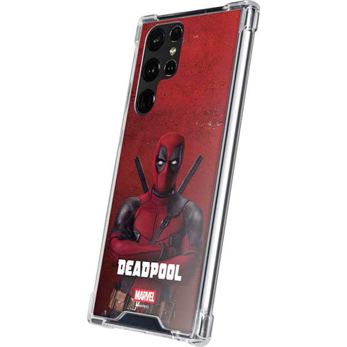 Marvel Deadpool Legacy Deadpool Red Poster Galaxy S23 Ultra Clear Case