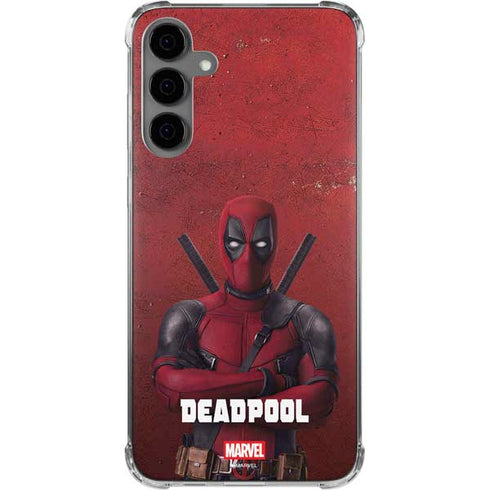 Marvel Deadpool Legacy Deadpool Red Poster Galaxy S24 Plus Clear Case