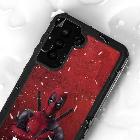 Marvel Deadpool Legacy Deadpool Red Poster Galaxy S24 Plus Waterproof Case