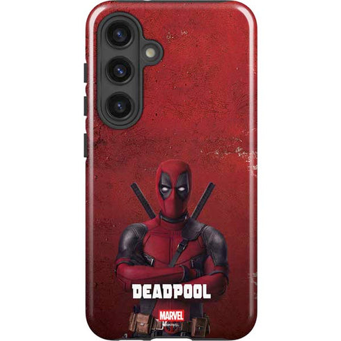 Marvel Deadpool Legacy Deadpool Red Poster Galaxy S25 Plus Impact Case