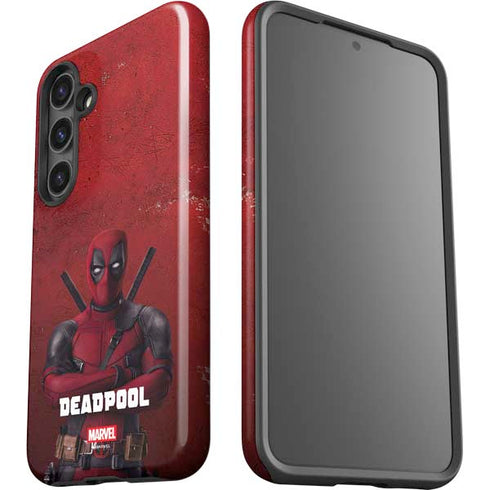 Marvel Deadpool Legacy Deadpool Red Poster Galaxy S25 Plus Impact Case