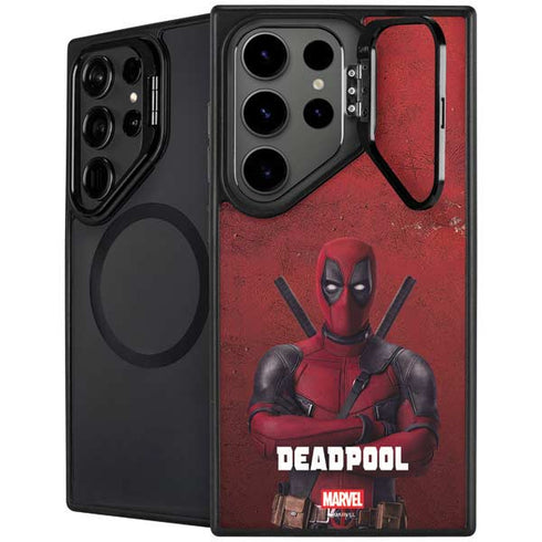 Marvel Deadpool Legacy Deadpool Red Poster Galaxy S25 Ultra Kickstand Case