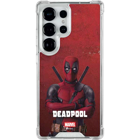 Marvel Deadpool Legacy Deadpool Red Poster Galaxy S26 Ultra Clear Case