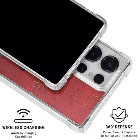 Marvel Deadpool Legacy Deadpool Red Poster Galaxy S26 Ultra Clear Case