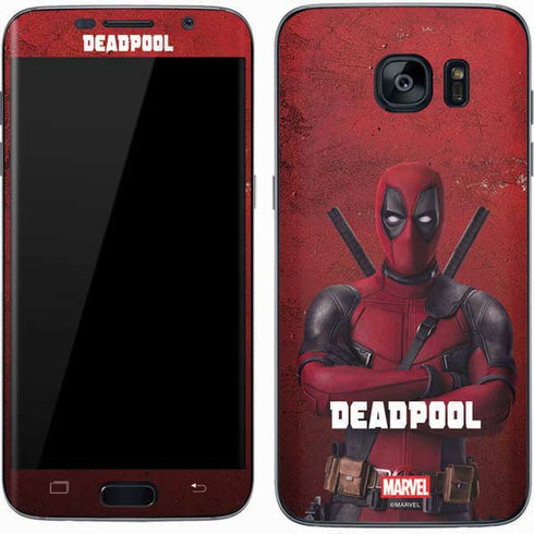 Marvel Deadpool Legacy Deadpool Red Poster Galaxy S7 Skin