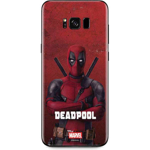 Marvel Deadpool Legacy Deadpool Red Poster Galaxy S8 Skin