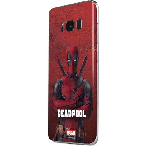 Marvel Deadpool Legacy Deadpool Red Poster Galaxy S8 Skin