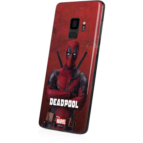 Marvel Deadpool Legacy Deadpool Red Poster Galaxy S9 Skin