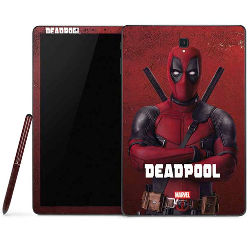 Marvel Deadpool Legacy Deadpool Red Poster Samsung Galaxy Tab Skin