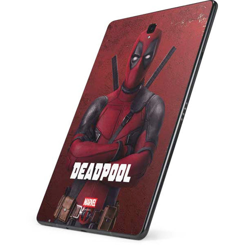 Marvel Deadpool Legacy Deadpool Red Poster Samsung Galaxy Tab Skin