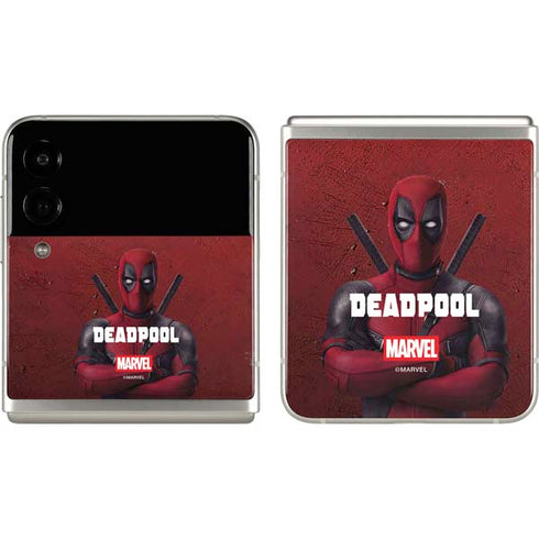 Marvel Deadpool Legacy Deadpool Red Poster Galaxy Z Flip3 5G Skin