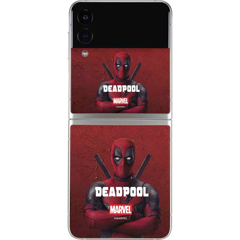 Marvel Deadpool Legacy Deadpool Red Poster Galaxy Z Flip3 5G Skin