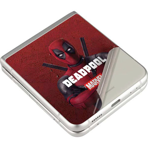 Marvel Deadpool Legacy Deadpool Red Poster Galaxy Z Flip3 5G Skin