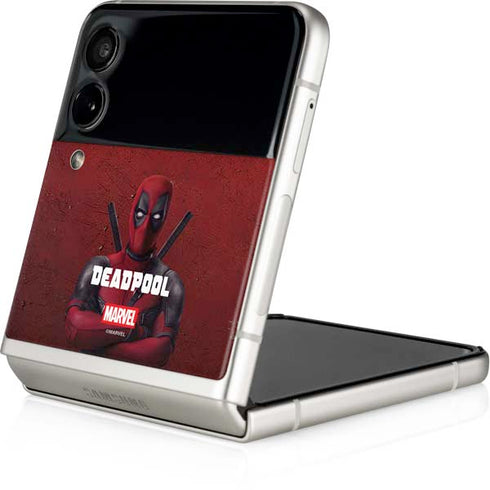 Marvel Deadpool Legacy Deadpool Red Poster Galaxy Z Flip3 5G Skin