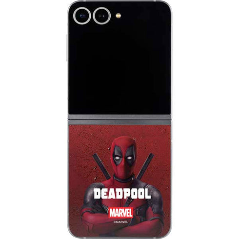 Marvel Deadpool Legacy Deadpool Red Poster Galaxy Z Flip6 Skin