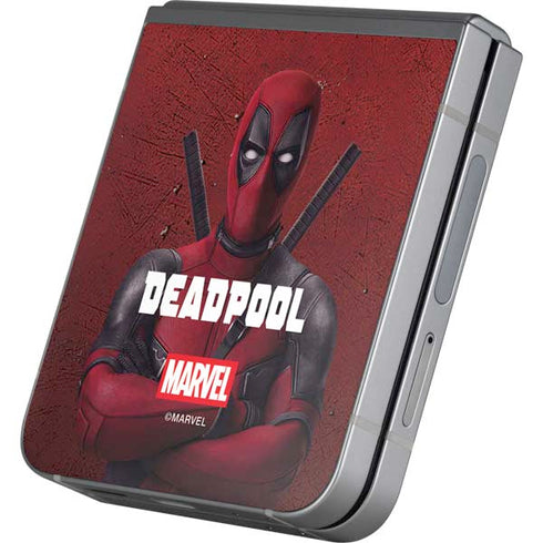 Marvel Deadpool Legacy Deadpool Red Poster Galaxy Z Flip6 Skin