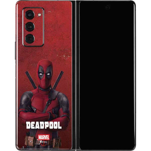 Marvel Deadpool Legacy Deadpool Red Poster Galaxy Z Fold2 5G Skin