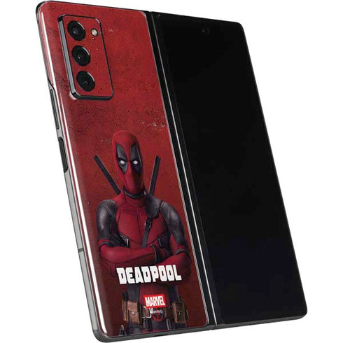 Marvel Deadpool Legacy Deadpool Red Poster Galaxy Z Fold2 5G Skin