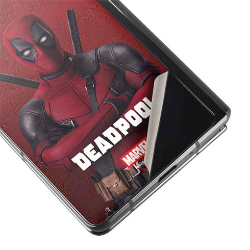 Marvel Deadpool Legacy Deadpool Red Poster Galaxy Z Fold2 5G Skin
