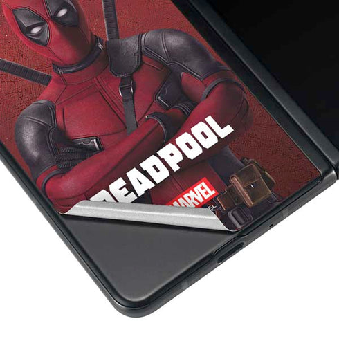 Marvel Deadpool Legacy Deadpool Red Poster Galaxy Z Fold3 5G Skin