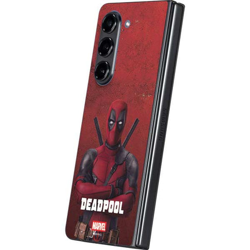 Marvel Deadpool Legacy Deadpool Red Poster Galaxy Z Fold5 5G Skin